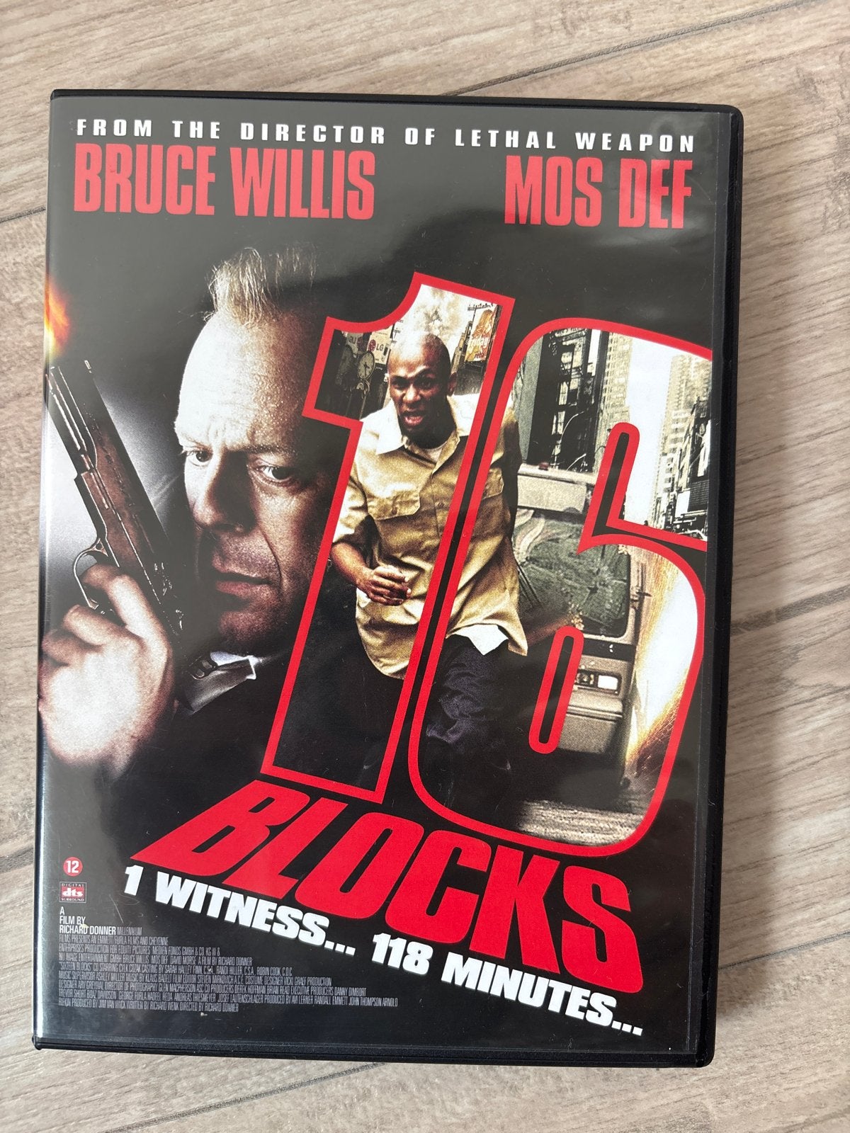 16 Blocks - Actiethriller met Bruce Willis (DVD), Engels, Nederlands, Actiethriller, Ophalen of Verzenden