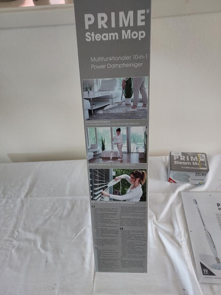PRIME Steam Mop Multifunctionele 10-in-1 Stoomreiniger, Ophalen, Nieuw