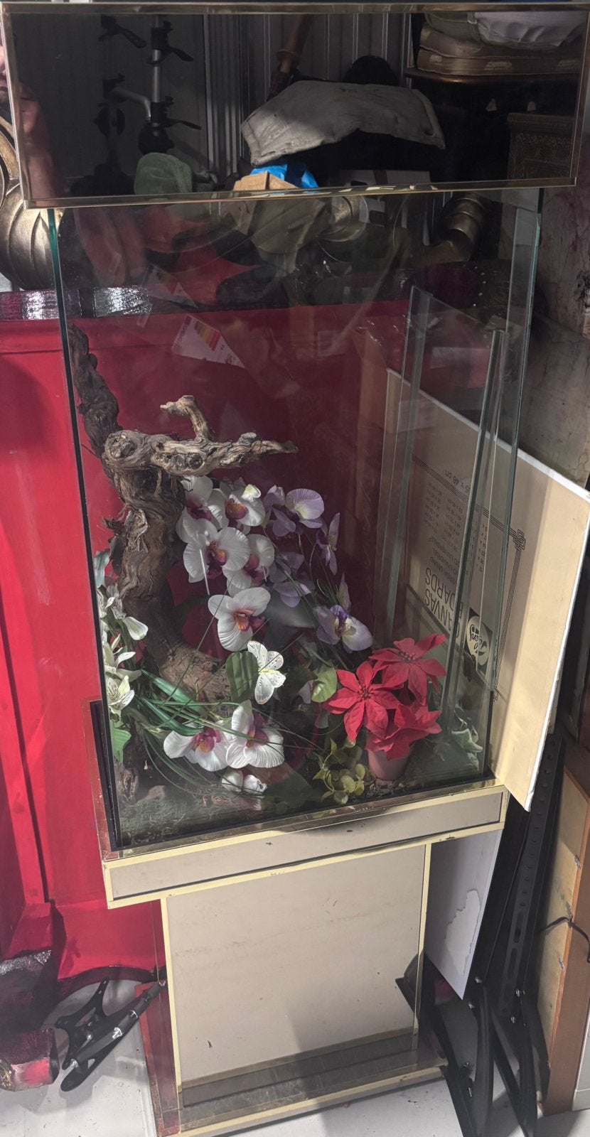 Vitrinekast / Opstaande Dressoirkast €1200,- (demontabel), Ophalen, Zo goed als nieuw, 25 tot 50 cm, 100 tot 150 cm