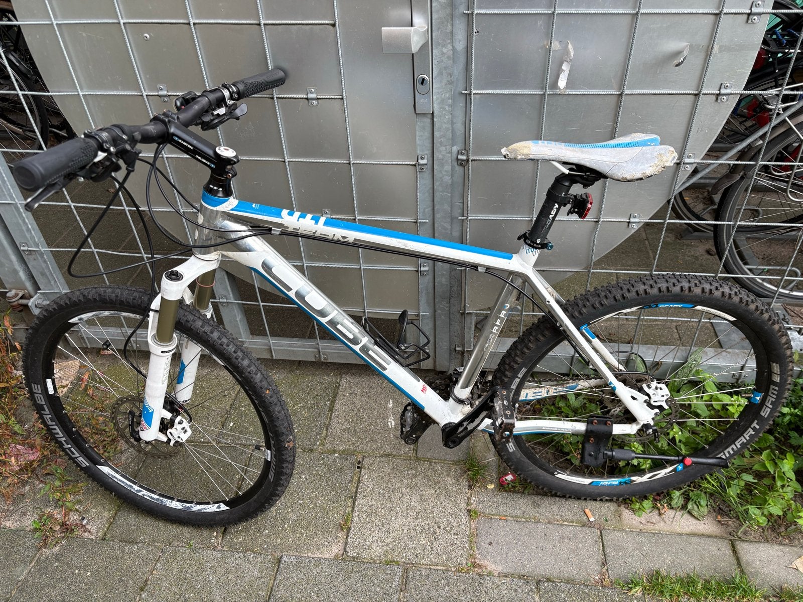 Cube Mountainbike - Wit/Blauw - Gebruikt, Gebruikt, Hardtail, Heren, 49 tot 53 cm