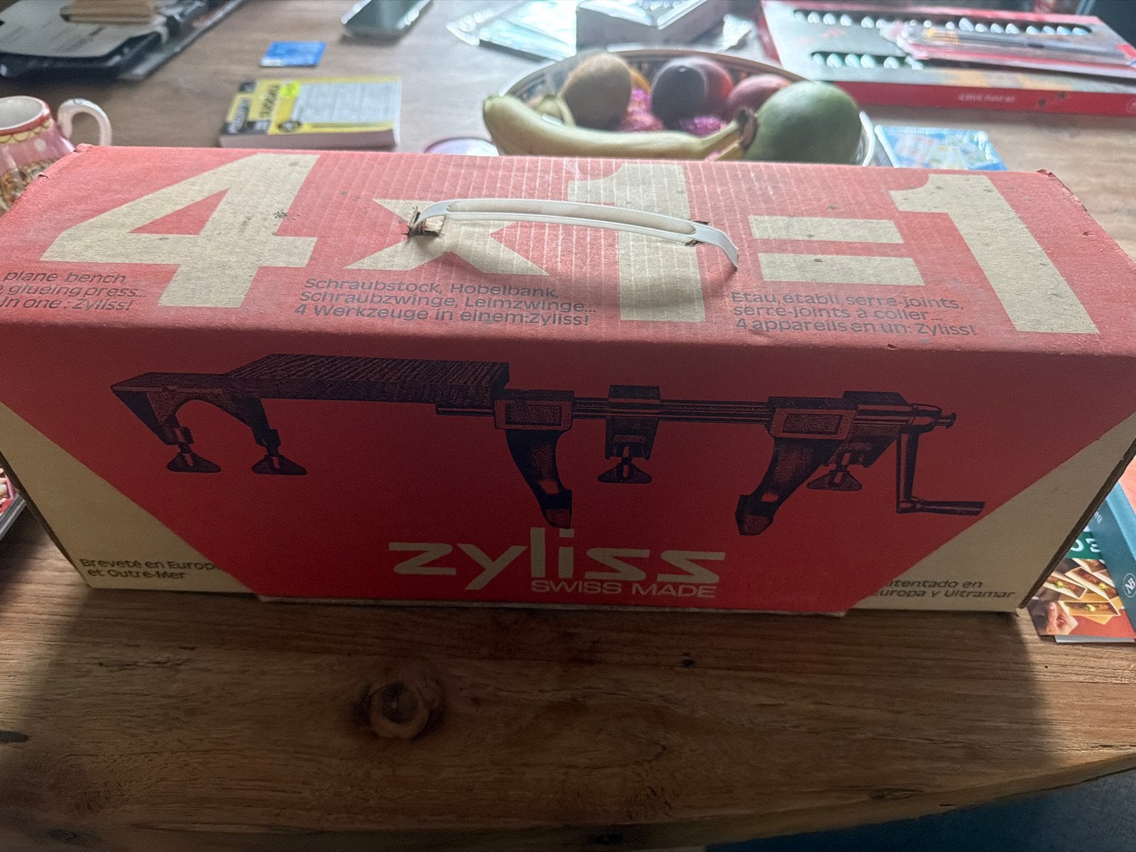 Zyliss 4-in-1 bankschroef, schroefklem, lijmklem, werkbank, Ophalen, Nieuw, Bankschroef, Overige merken