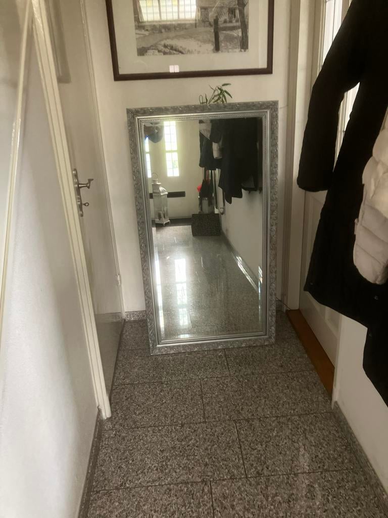 Pracht spiegel 132 x 72 zware uitvoering, Ophalen, 100 tot 150 cm, Zo goed als nieuw, Rechthoekig