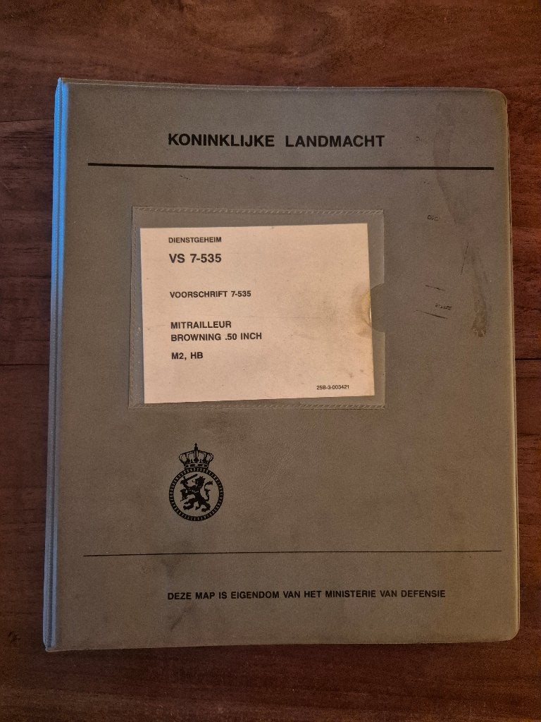 Voorschrift .50inch Browning KL, Ophalen of Verzenden, 1945 tot heden, Gelezen, Landmacht