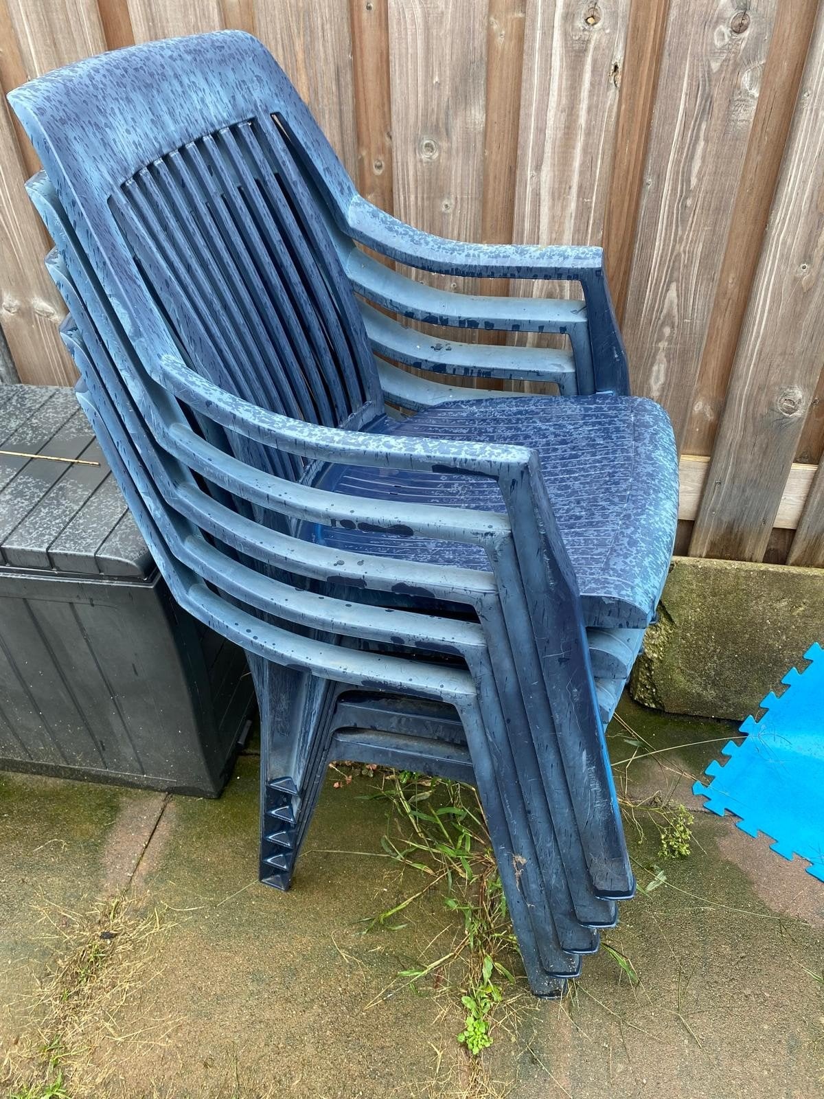 tuinstoelen, Ophalen, Gebruikt, Kunststof