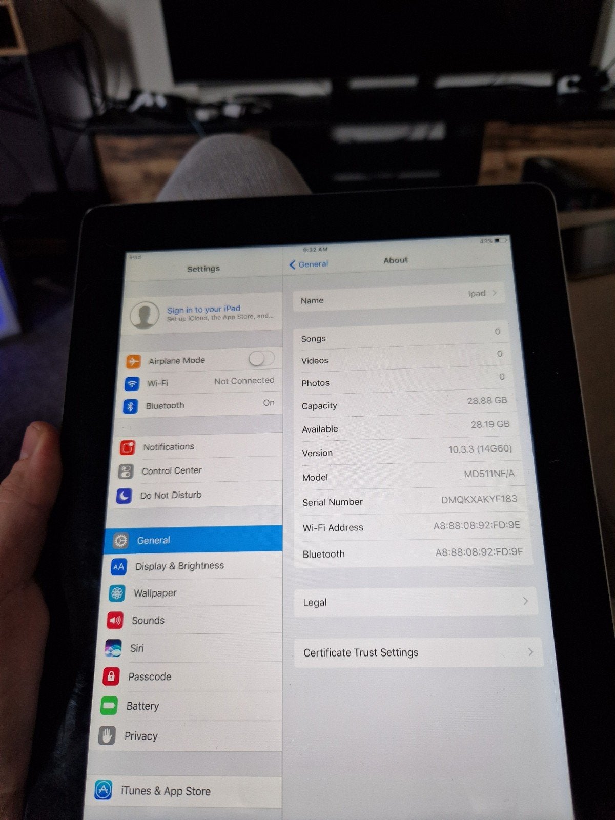 Apple iPad 4e Gen - 32GB - Wi-Fi - Zilver/Zwart - Gereset, Ophalen of Verzenden