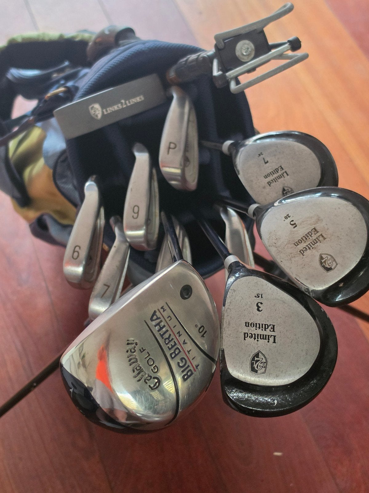 Complete golfset met tas en diverse clubs, Ophalen, Gebruikt, Set, Callaway