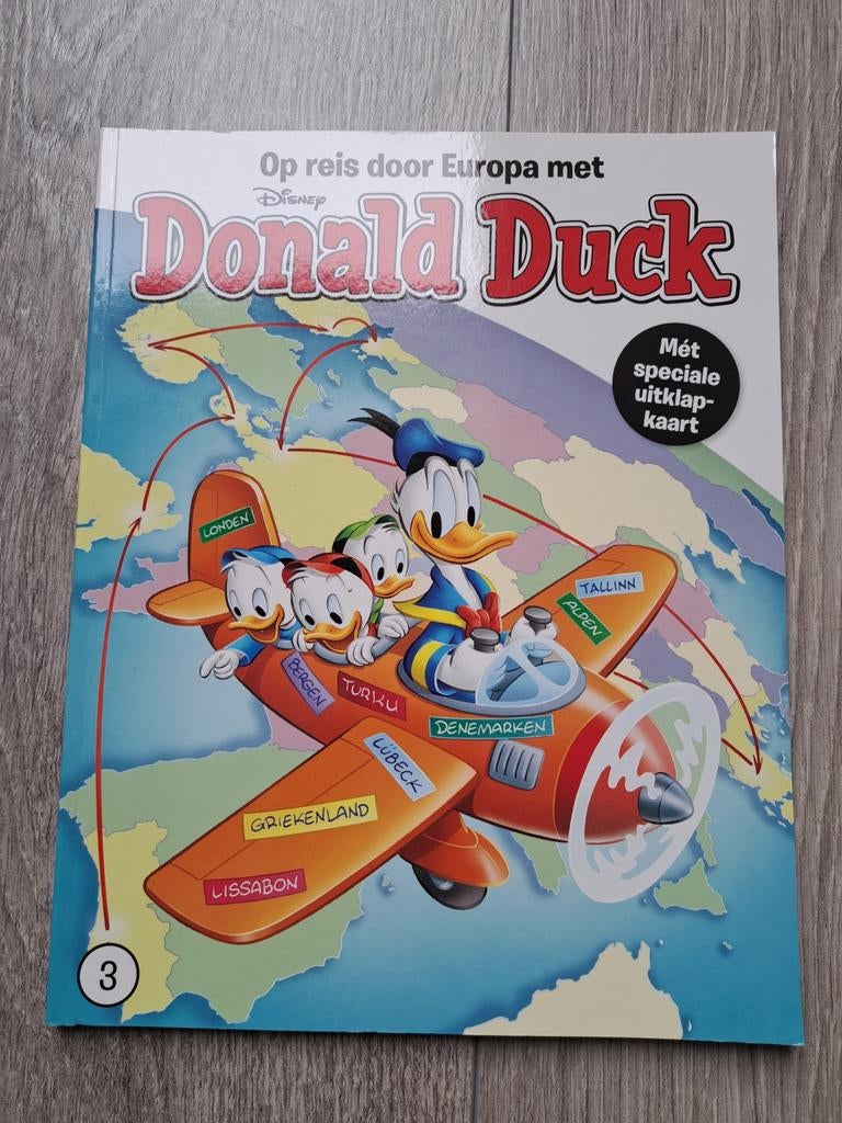 Op reis door Europa met Donald Duck, Boeken, Eén stripboek, Ophalen of Verzenden