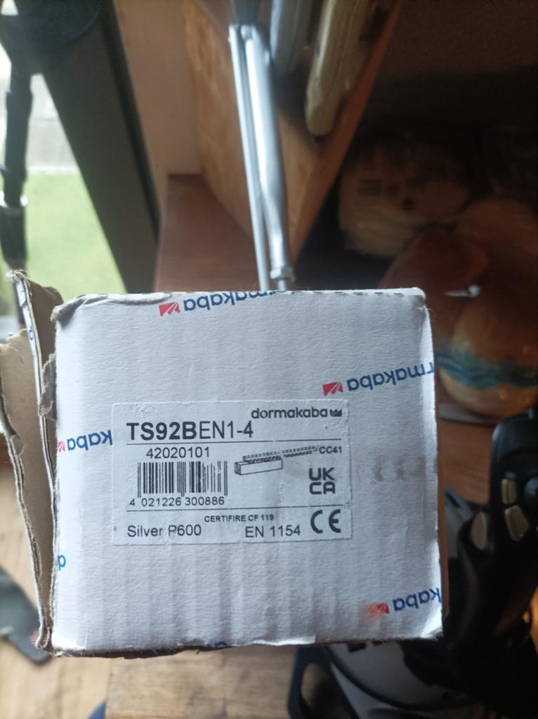 Dormakaba TS92BEN1-4 Deursluiter Zilver P600, Ophalen of Verzenden, Nieuw, Rvs, Overige typen