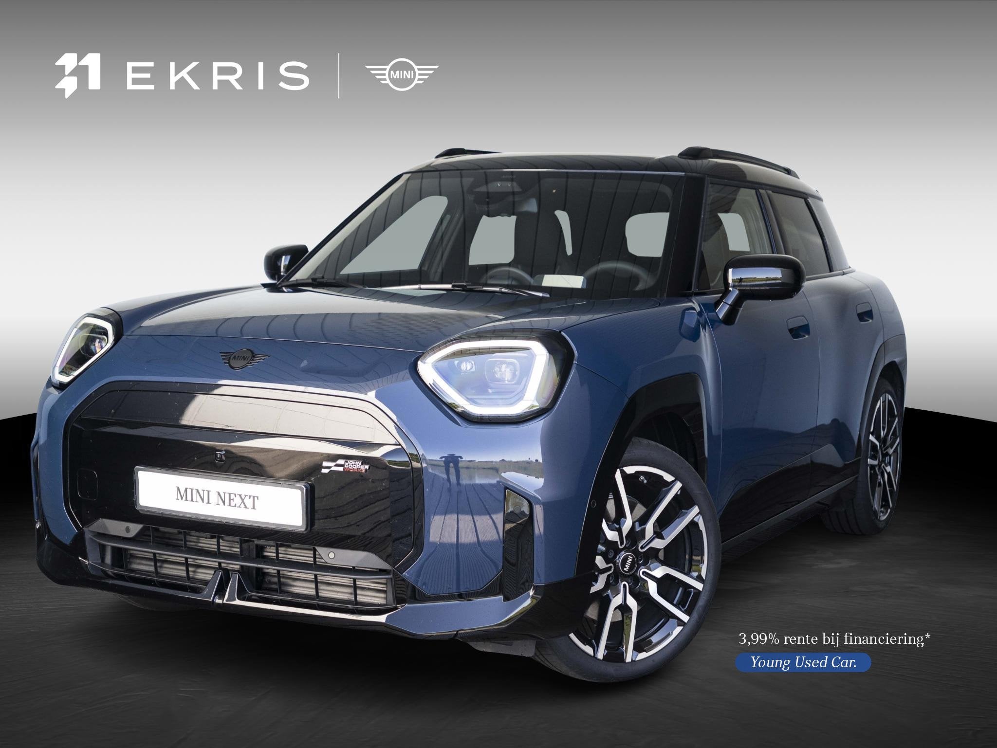 MINI Aceman E John Cooper Works | L-Pakket | Glazen panorama, Auto's, Mini, Met garantie (alle), Blauw, Leder en Stof, Origineel Nederlands