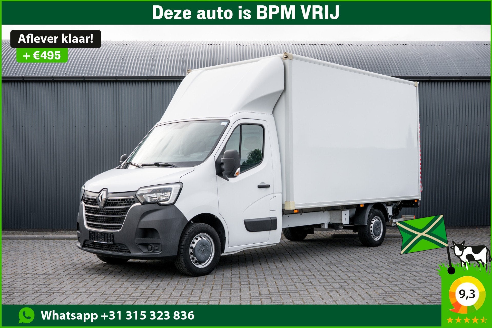 Renault Master 15.389 KM! | Bakwagen met Laadklep | 146PK |, Auto's, Bestelauto's, 145 pk, Gebruikt, Zwart, 4 cilinders
