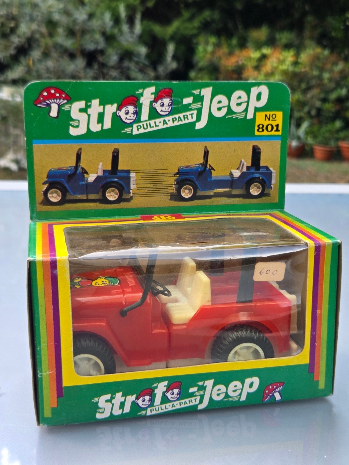 Oude Strofo Jeep CJ Wrangler modelauto speelgoedauto, Ophalen of Verzenden, Zo goed als nieuw