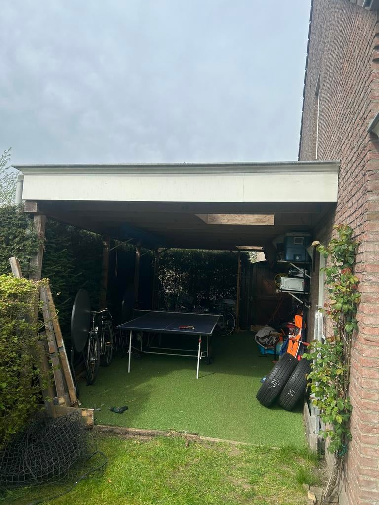 Houten overkapping incl osb dakplaten, isolatie, zinkwerk., Ophalen, Gebruikt, Veranda