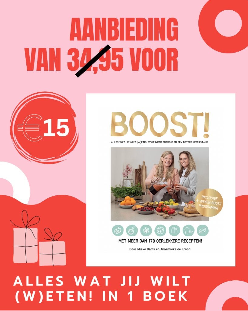Kookboek & infoboek: BOOST! Gezondheid & Immuunsysteem, Dieet en Voeding, Nieuw, Ophalen of Verzenden, Annemieke de Kroon
