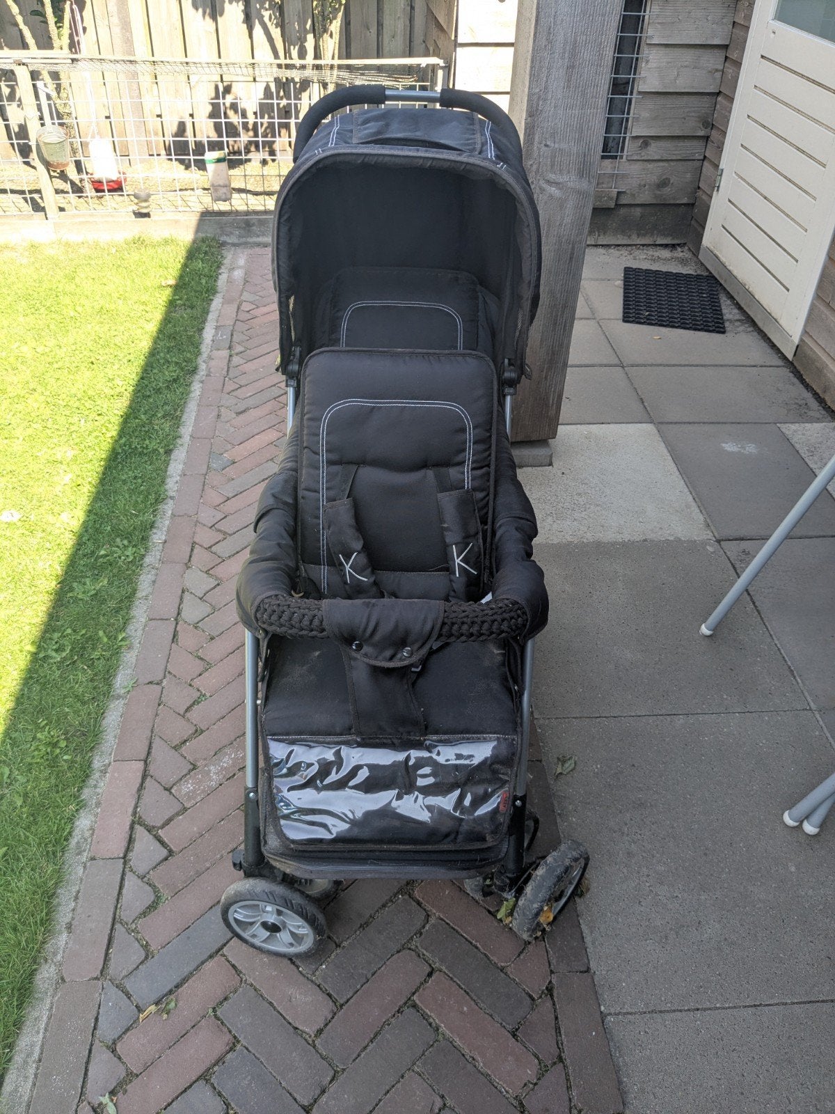 dubbele kinderwagen, Ophalen, Gebruikt