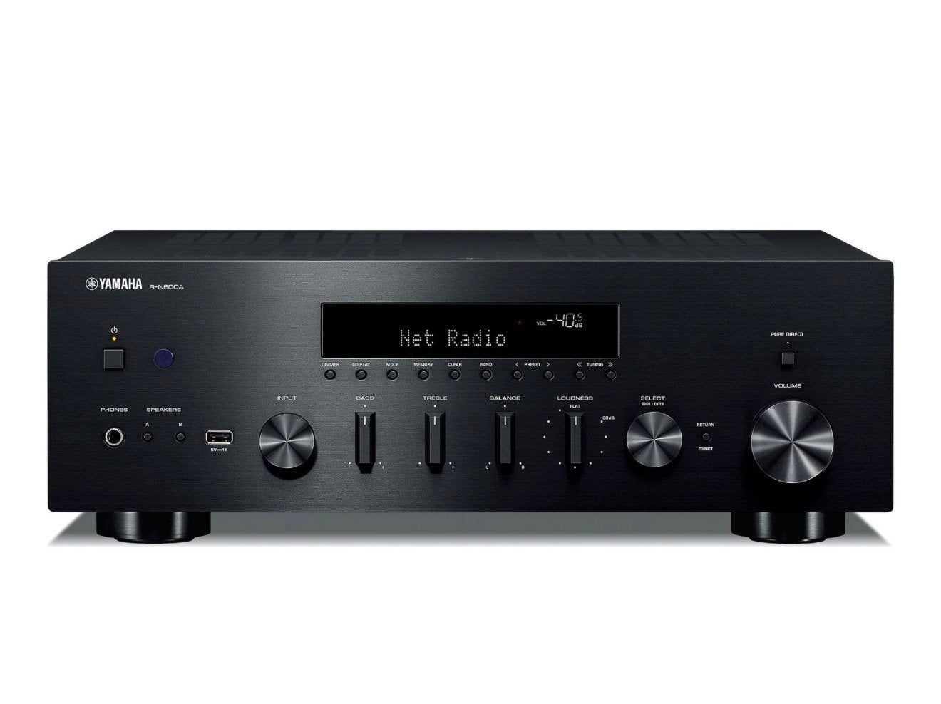 Nieuw in doos: Yamaha R-N600A Stereo Receiver, 60 tot 120 watt, Yamaha, Stereo, Yamaha