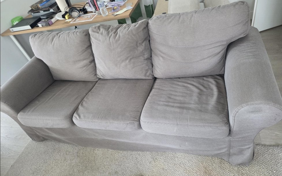Ikea Ektorp driepersoonsbank (gratis), Gebruikt, Driepersoons, 75 tot 100 cm, Ophalen of Verzenden
