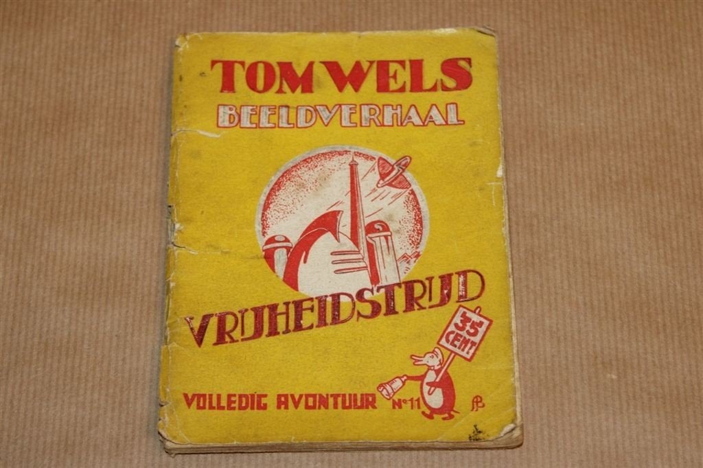 Tom Wels - Vrijheidstrijd - 1949, Boeken, Eén stripboek, Ophalen of Verzenden, Gelezen