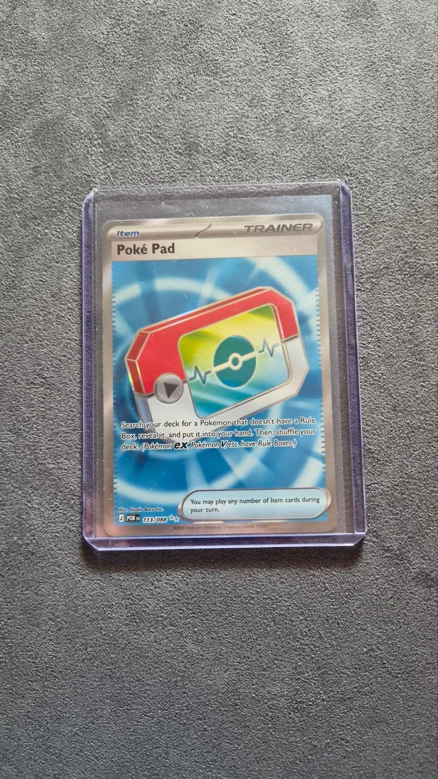 Poké Pad #113 Perfect Order, Ophalen of Verzenden, Nieuw, Losse kaart