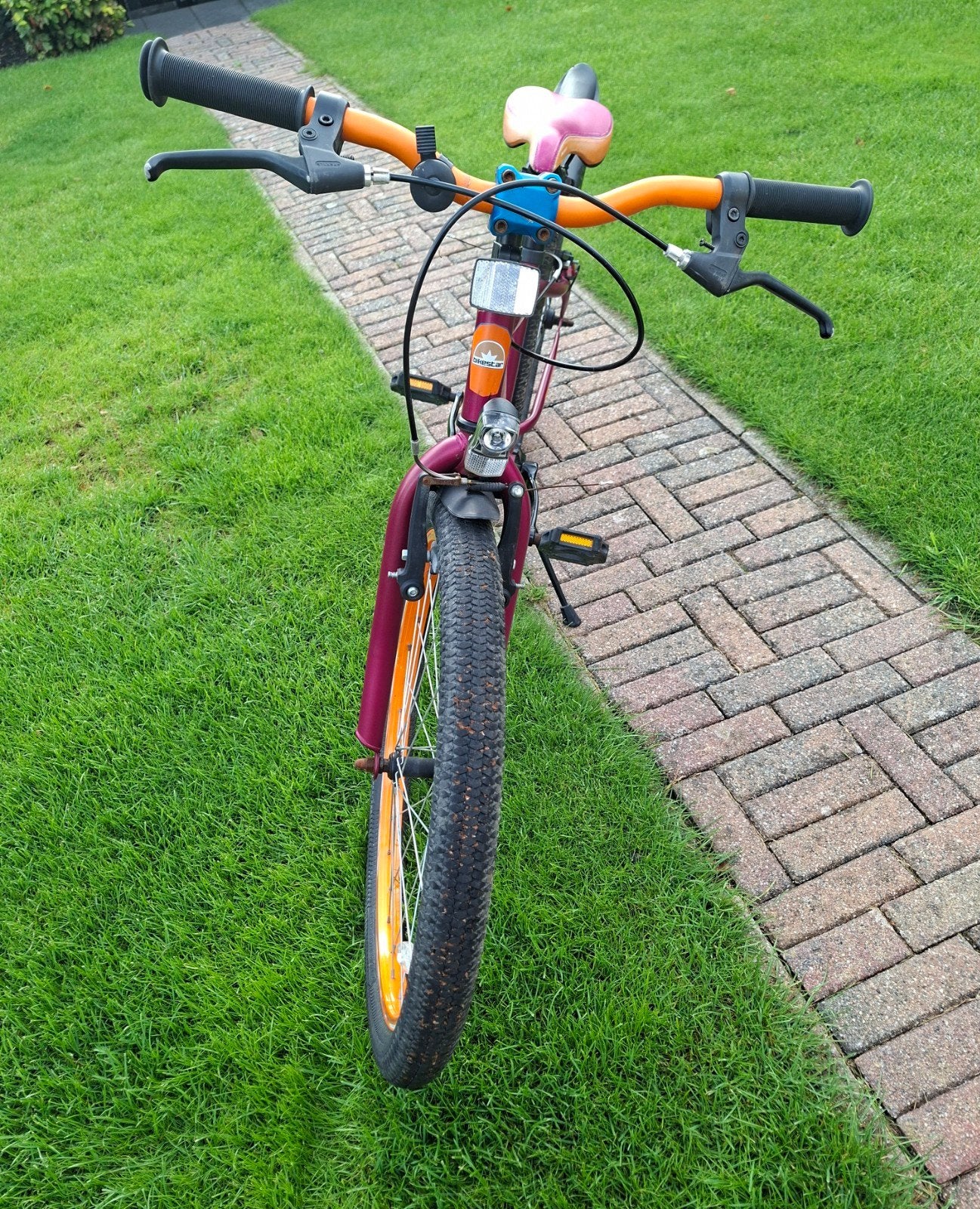 stoere  fiets, 24 inch, Ophalen, Gebruikt, Velgrem, 24 inch of meer