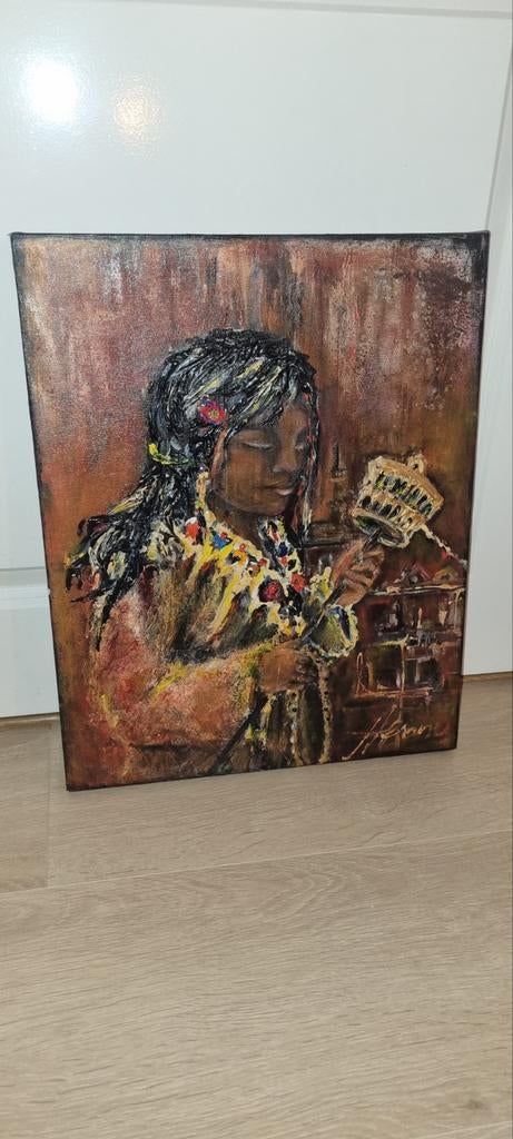 Schilderij 'De Gebedsmolen' (40x50cm), Ophalen