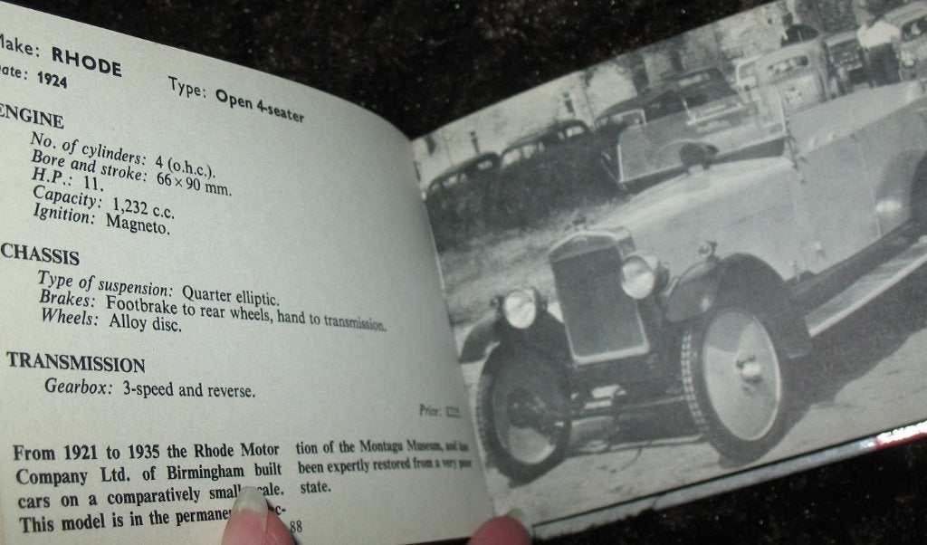 Veteran and vintage cars Hippo Books oldtimers booklet 1962, Ophalen of Verzenden, Zo goed als nieuw, Algemeen
