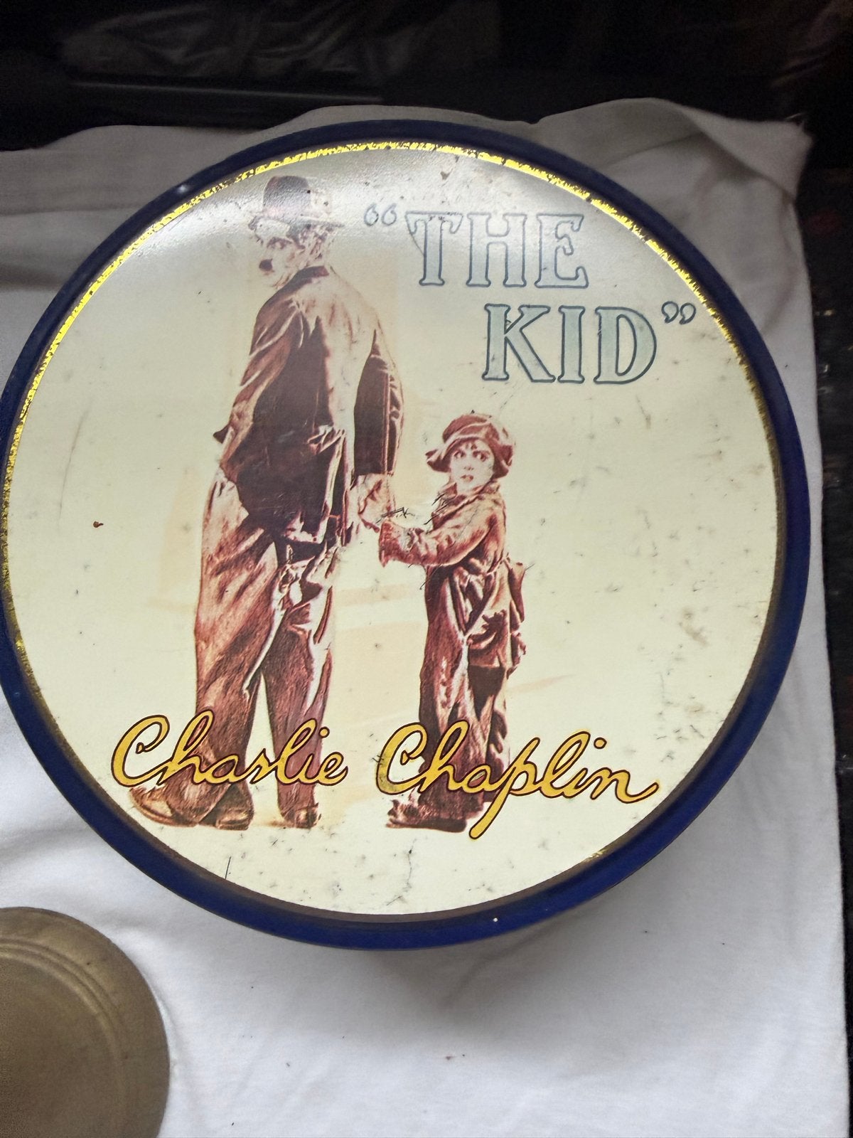 Vintage Charlie Chaplin "The Kid" blikken doos, Ophalen of Verzenden, Overige