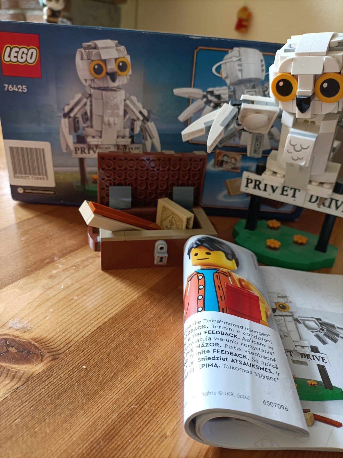LEGO Harry Potter Hedwig op Ligusterlaan 76425, Ophalen of Verzenden, Zo goed als nieuw, Overige merken