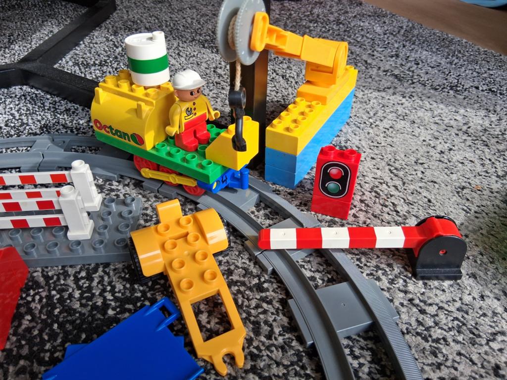 Leuke Duplo Lego met treinbaan., Ophalen of Verzenden, Duplo