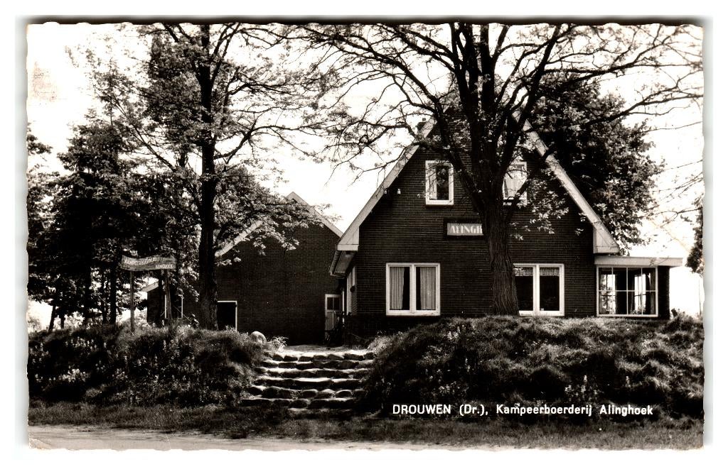 Drouwen, Kampeerboerderij Alinghoek, Verzenden, 1960 tot 1980, Gelopen, Drenthe