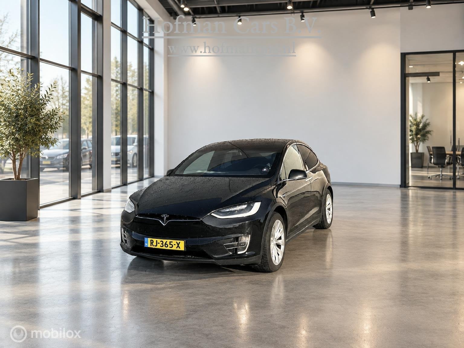 Tesla Model X 75D Dual Motor AWD | 7-Zits | Trekhaak 2.250 k, Auto's, Automaat, Model X, Gebruikt, Zwart