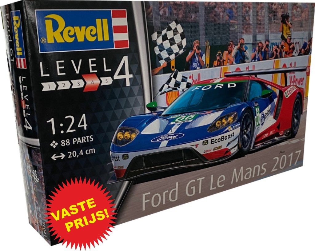 Ford GT Le Mans (2017) (Revell 07041) 1/24, Auto, Revell, Groter dan 1:32, Nieuw