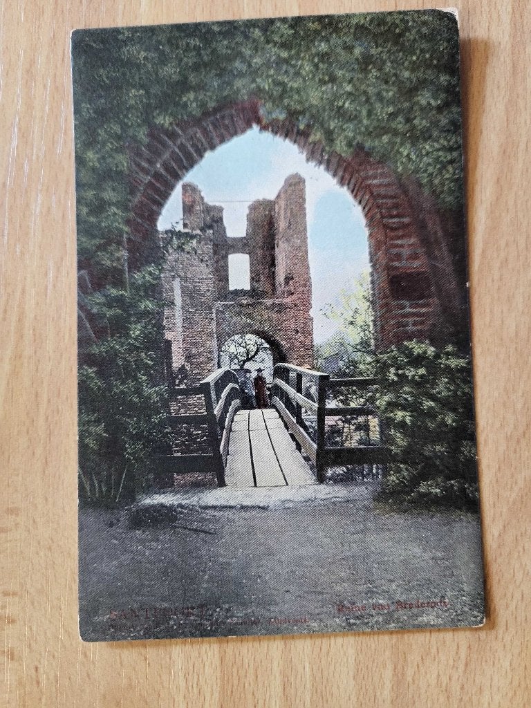 ansicht SANTPOORT Ruine van Brederode, Ophalen of Verzenden, Voor 1920, Noord-Holland