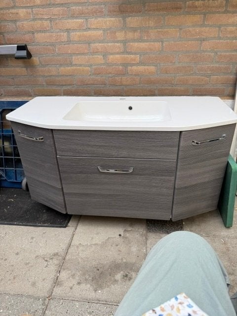 Wastafelmeubel voor de doehetzelver, Huis en Inrichting, Badkamer | Badkamermeubels, Ophalen, Gebruikt, 100 tot 150 cm, Minder dan 100 cm
