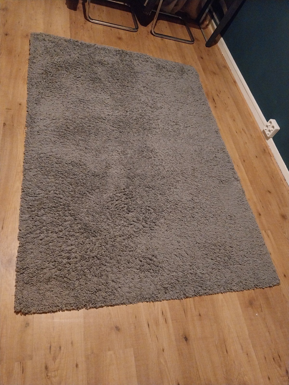 IKEA HAMPEN Vloerkleed Grijs - 133x195 cm, Ophalen, Gebruikt, 100 tot 150 cm, 150 tot 200 cm