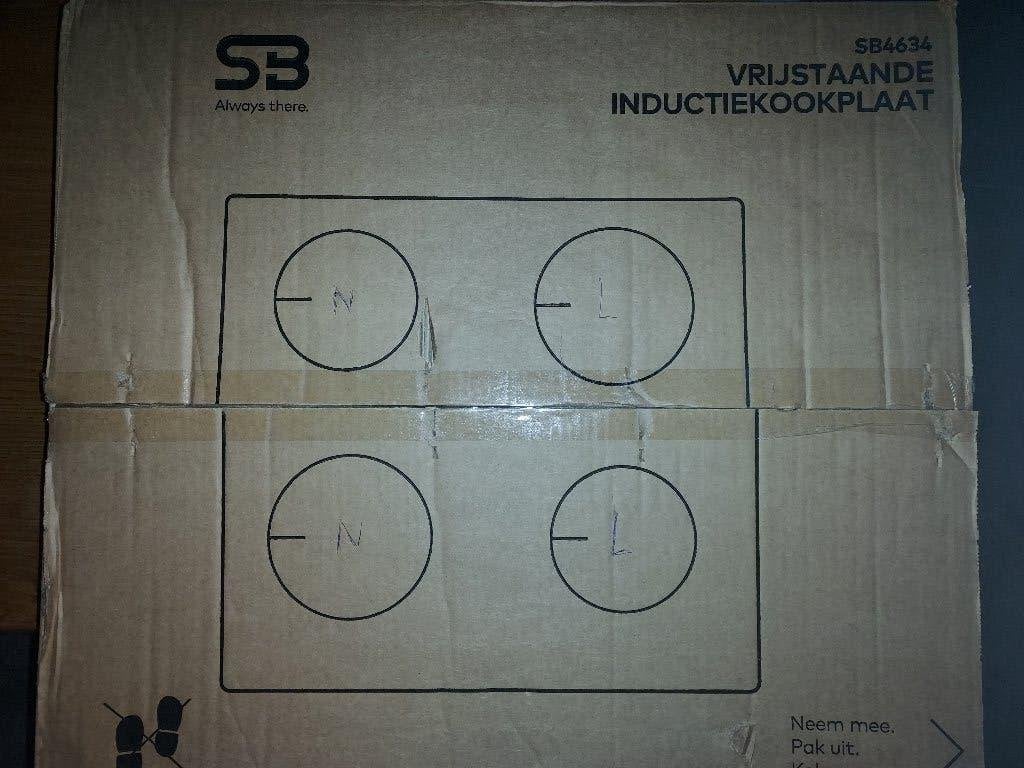 SB vrijstaande inductie kookplaat, Ophalen, Zwart, 50 tot 100 cm, Zo goed als nieuw
