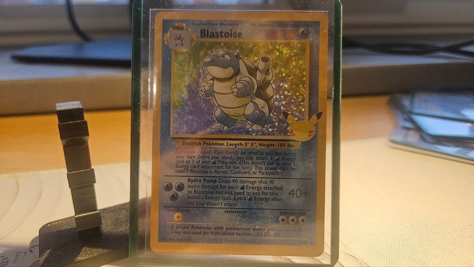 Blastoise Celebrations 25th Anniversary Pokémon Kaart, Hobby en Vrije tijd, Ophalen of Verzenden, Zo goed als nieuw, Losse kaart