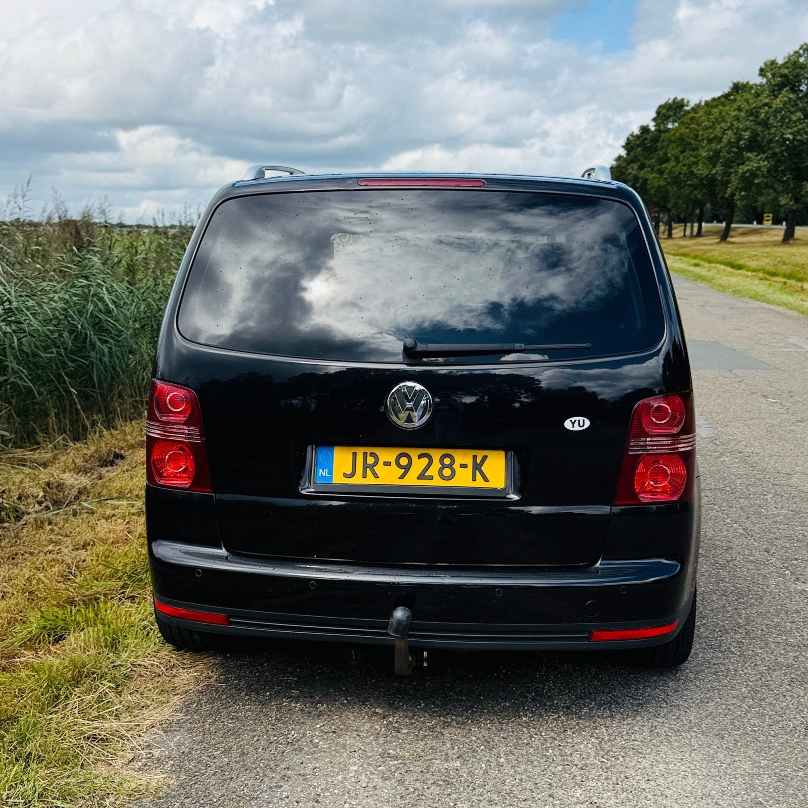 Volkswagen Touran 1.4 TSI 103KW 2007 Zwart, Auto's, Voorwielaandrijving, Stof, 4 cilinders, 7 stoelen