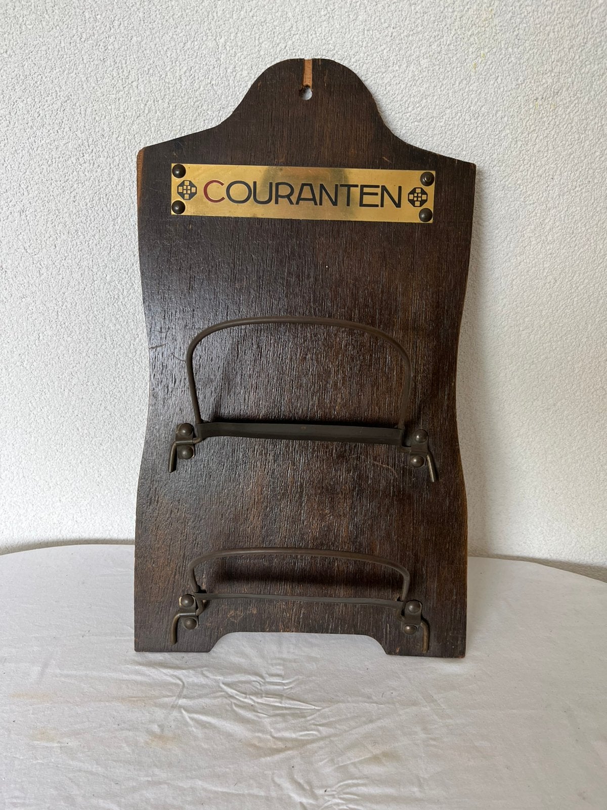 Antieke Vintage Houten Krantenbak Lectuurbak Kranten Bak, Ophalen of Verzenden