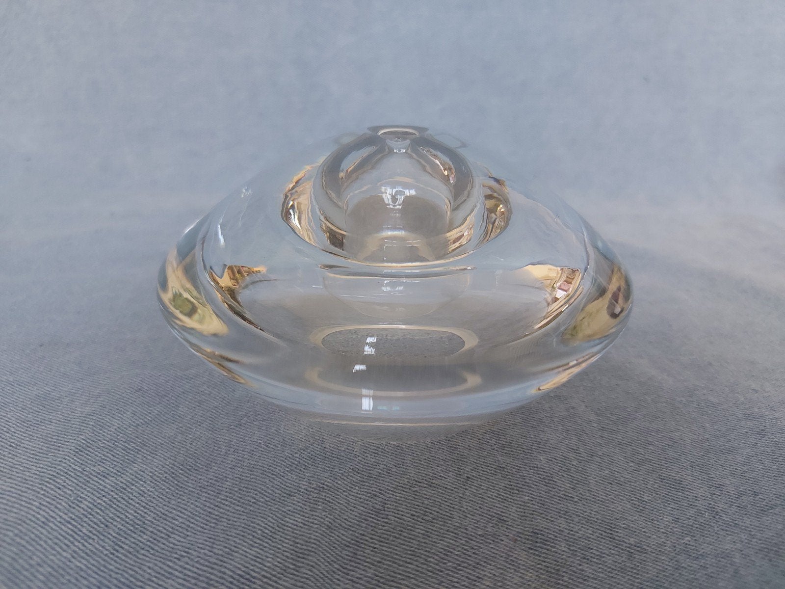 Glazen olie lamp - Modern Design, Waxinelichthouder, Ophalen of Verzenden, Wit, Overige merken