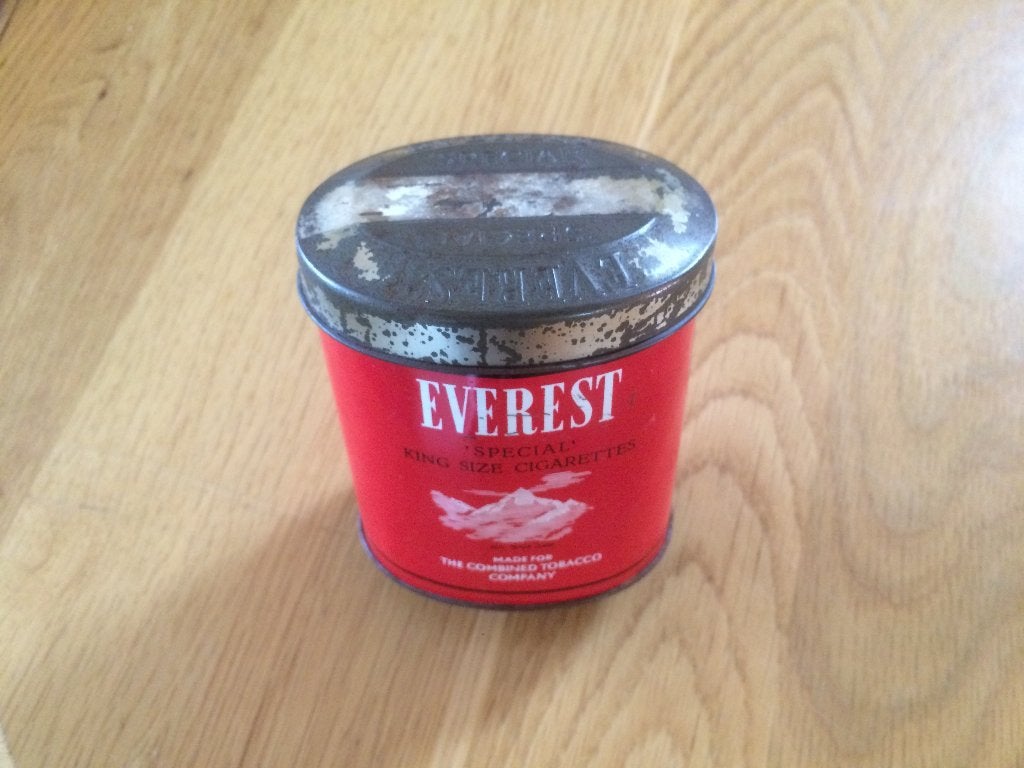 RUILEN: mooi en gaaf Everest sigaretten blik jaren 1950, Ophalen of Verzenden, Gebruikt, Overige