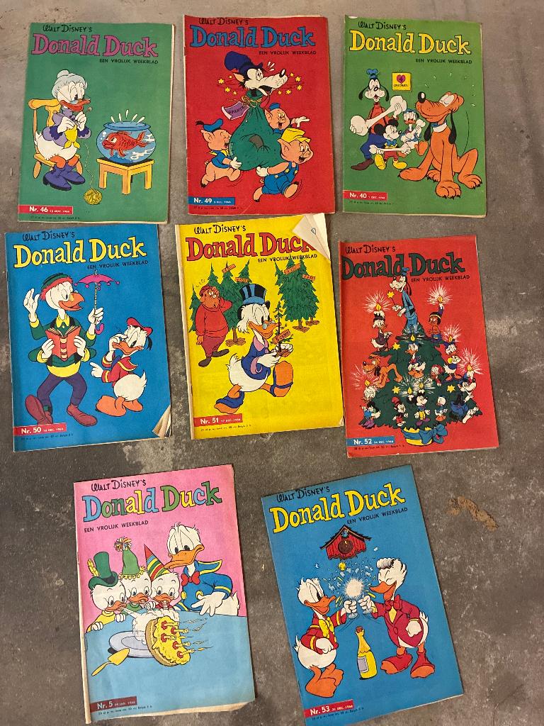 Donald Duck 1966 te koop, Boeken, Stripboeken, Walt Disney, Meerdere stripboeken, Ophalen, Gelezen