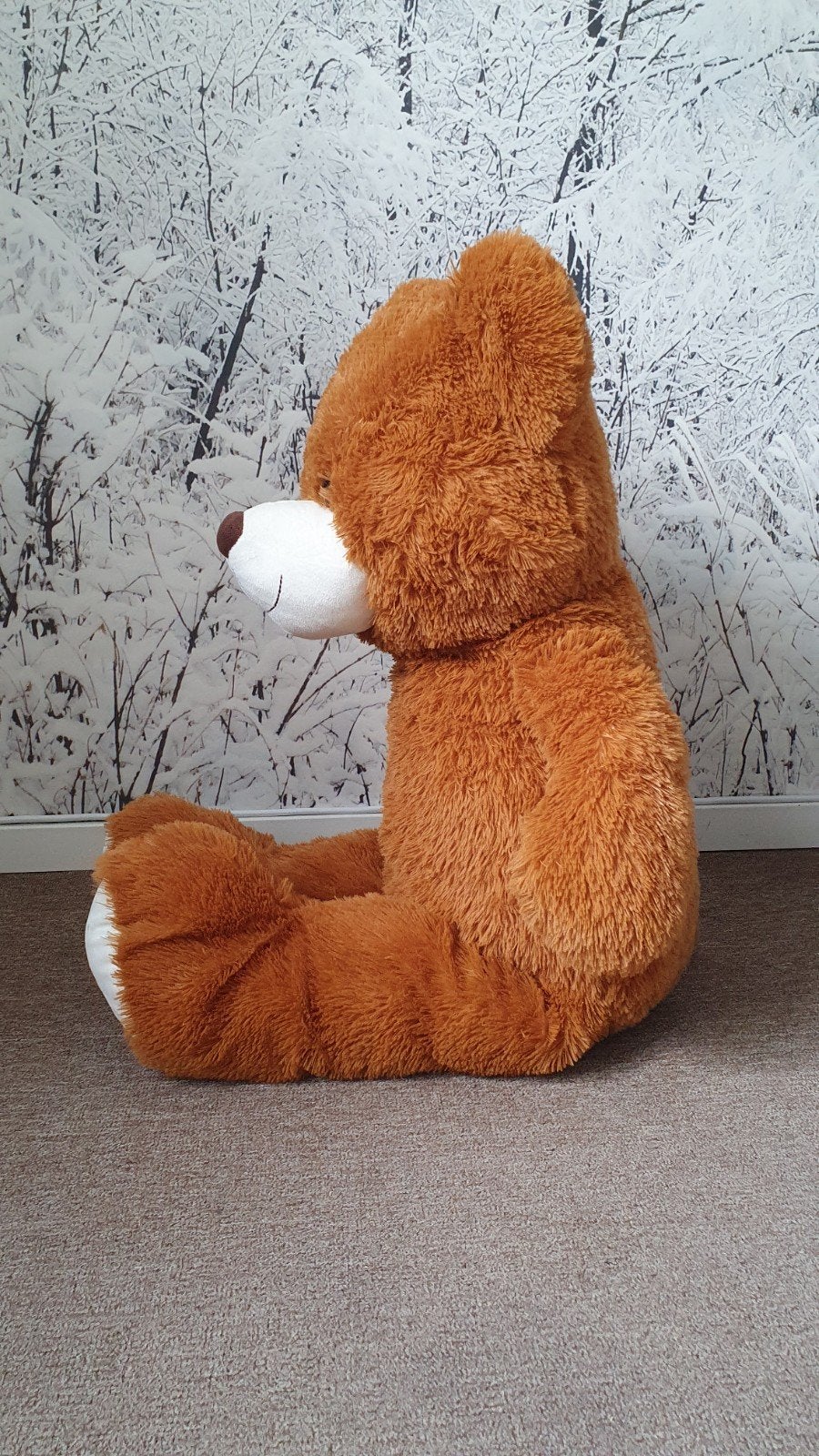Grote knuffelbeer Bruin, Ophalen, Beer, Zo goed als nieuw, Bruin