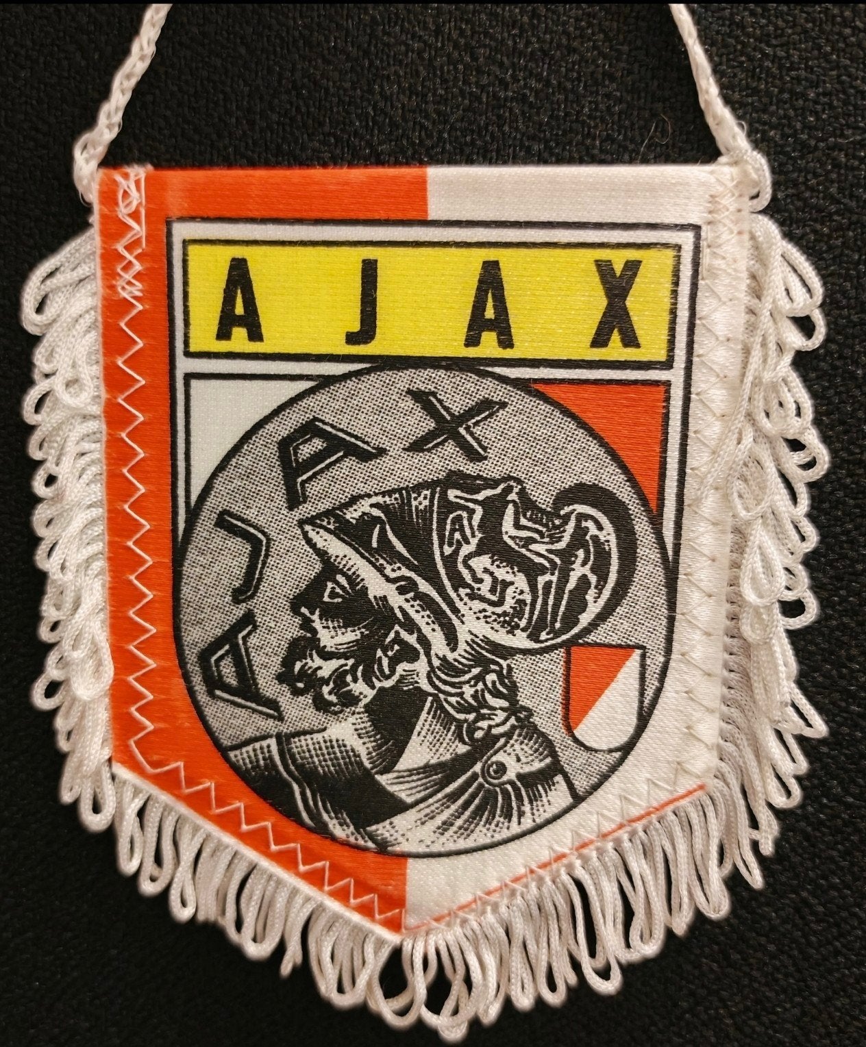 1980s Ajax Amsterdam prachtig vintage vaantje, Ophalen of Verzenden, Zo goed als nieuw, Ajax, Vaantje of Sjaal