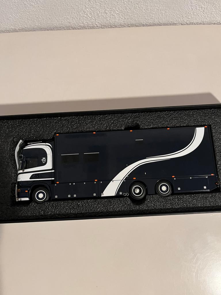 1:50 WSI. Scania Arjen Kandt ., Hobby en Vrije tijd, Modelauto's | 1:50, Verzenden, Zo goed als nieuw, Bus of Vrachtwagen, Wsi