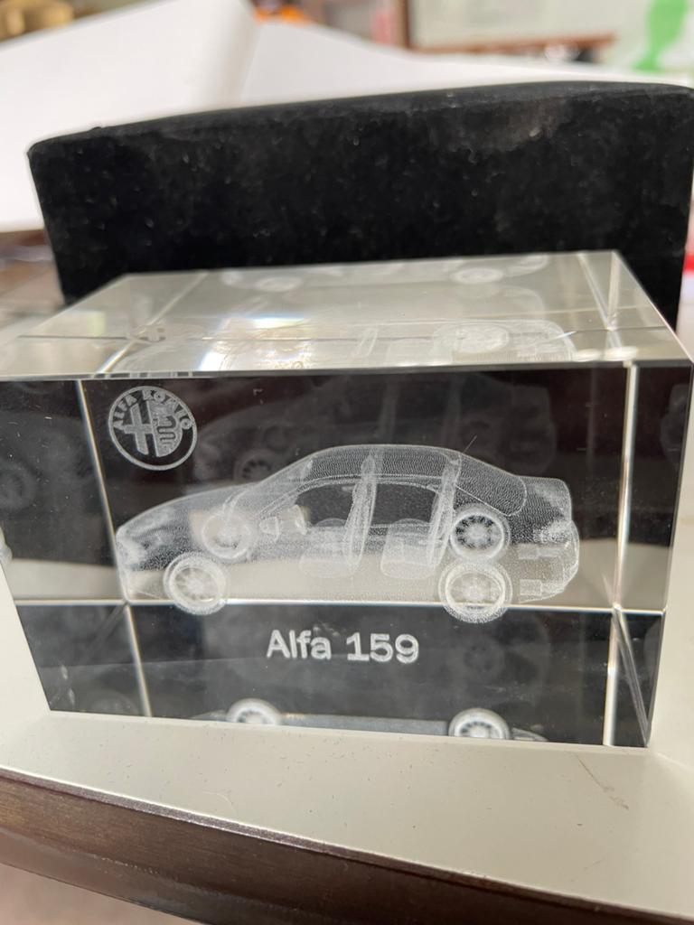 Alfa Romeo 159 3D Laser Gegraveerd Kristal, Ophalen of Verzenden, Zo goed als nieuw, Auto's