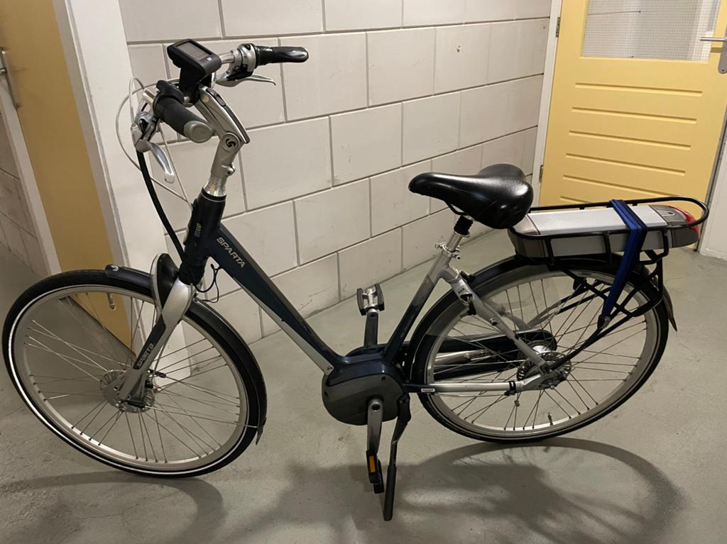 Sparta M8i electrische damesfiets, Fietsen en Brommers, Elektrische fietsen, Zo goed als nieuw, Sparta, 47 tot 51 cm, 50 km per accu of meer