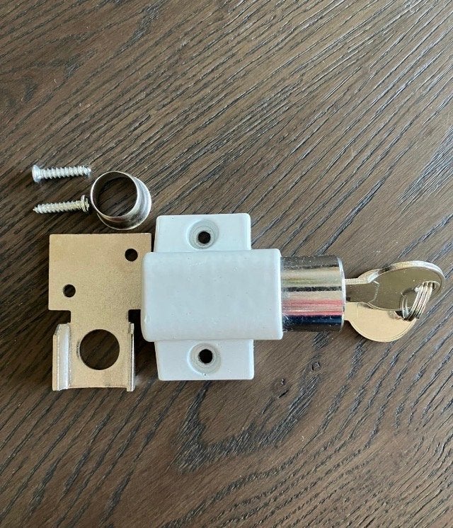 Handson Drukcilinder Oplegslot voor Ramen en (Schuif)deuren, Ophalen of Verzenden, Zo goed als nieuw, Overige materialen, Slot