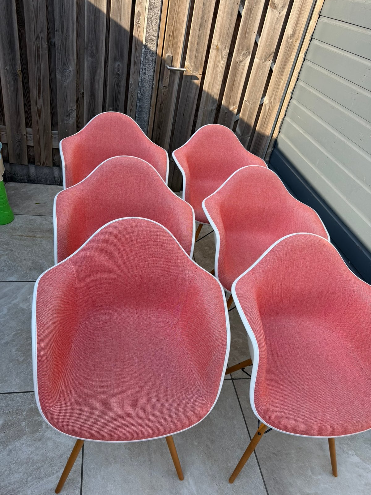 Vitra kuipstoelen 6 stuk, Kunststof, Wit, Ophalen of Verzenden, Zo goed als nieuw