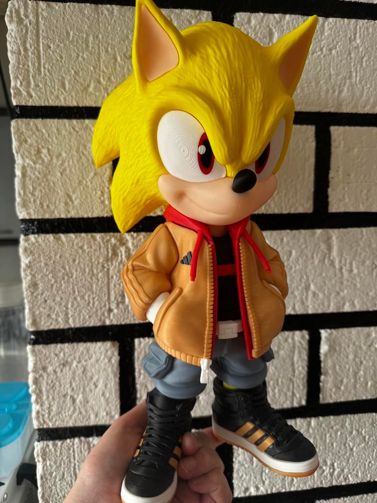 Sonic Adidas Jacket Figurine, Ophalen of Verzenden, Zo goed als nieuw