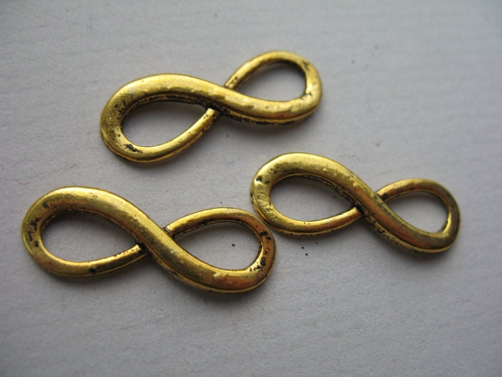 1624/ AANBIEDING gold plated tibetiaanse infinity connectors, Ophalen of Verzenden, Nieuw, Tussenstuk of Tussenkraal